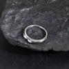 Fashion Stainless Steel Minimalist Signet Ring for Men, Geometric Jewelry Father's Gift