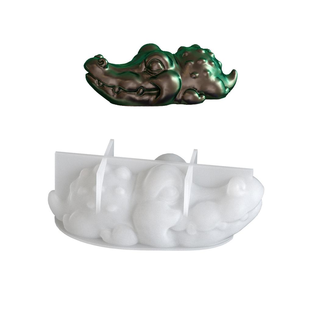 Crocodile Rhinoceros Silicone Molds For Epoxy Resin Crafts 3D Animal Art Decorations And Creative Gift Making