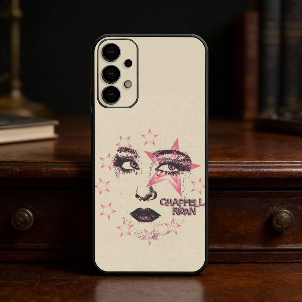 

C-Chappell Roan Phone Case For Samsung S25,24,23,22,30,21,10,9,Ultra,Plus,Lite Soft Black Case Samsung S24ULTRA