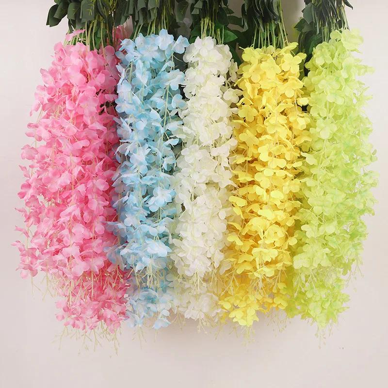 Simulated Artificial Flower Ceiling With Rattan Flowers, Wedding Decoration, Plastic Rattan Flowers, Shooting Props