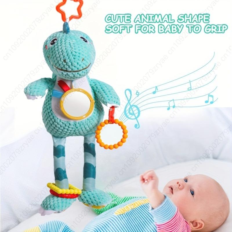 

Baby Toy Seatbelt dinosaur Doll Safe Seat Baby Bell Bed Head Hanging Toy for 0-1 Year Old Babies