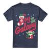 The Mandalorian Grogu Christmas Joy To The Galaxy 100% Cotton T-shirt Mens Tees Top S-3XL, Navy