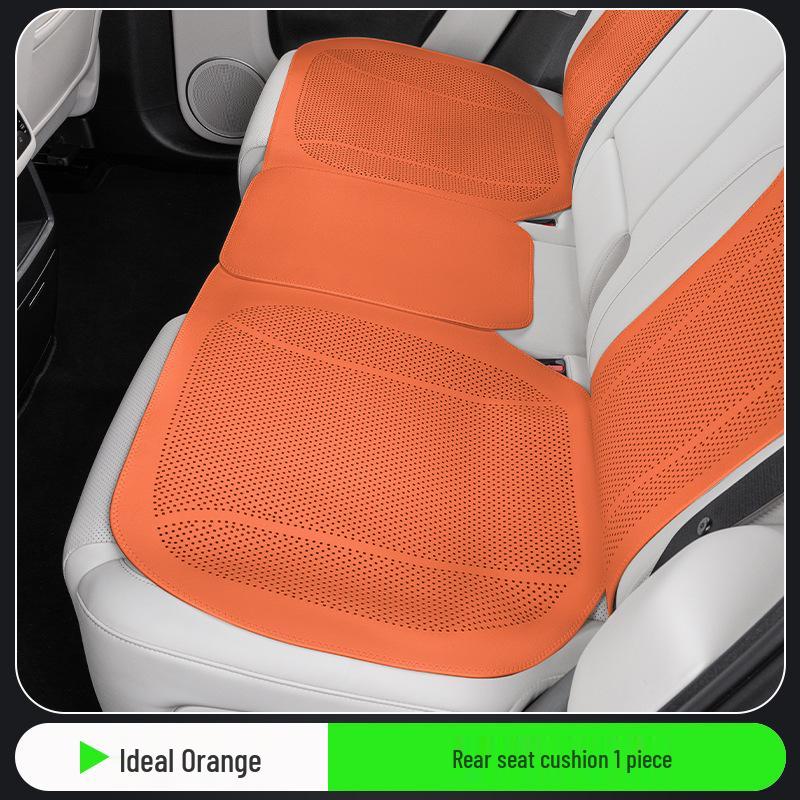 Universal Perforated Breathable Car Seat Cushion for Five-Seat Vehicles - Year-Round Ventilation