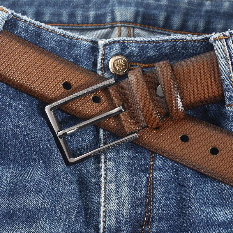 Men's Alloy Pin Buckle PU Leather Casual Jeans Belt