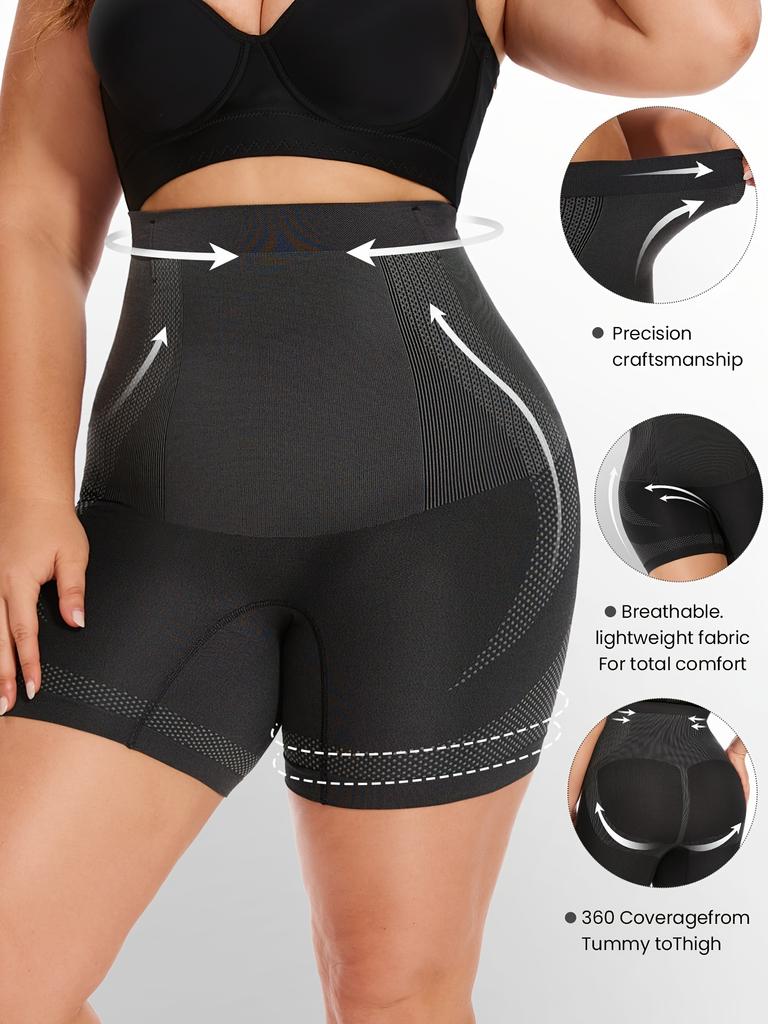 Damen Übergröße Unterwäsche Hohe Taille Bauchkontrolle Slips Nahtloser Body Shaper Bauchwegformer Shapewear Poformer