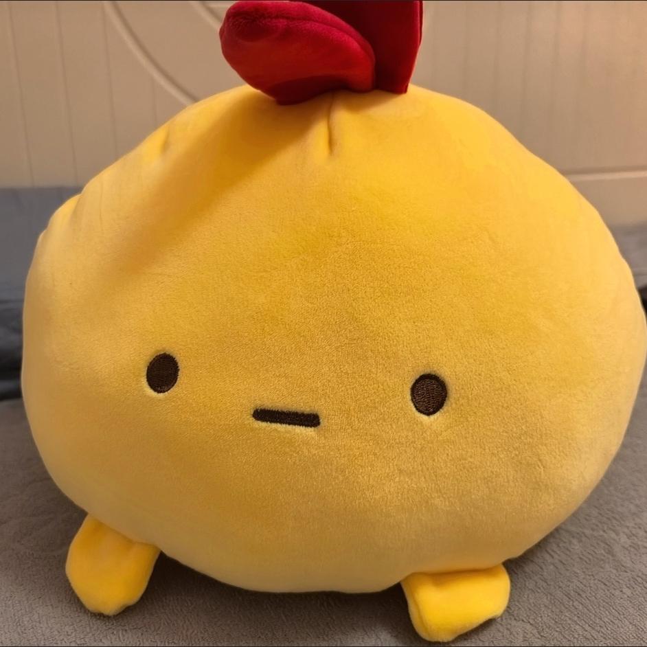 Sumikko Gurashi Fried Shrimp Tempura Round Plush Toy Soft Cute Squishy Stuffed Doll Bedtime Sleeping Pillow For Kids Adults Gift