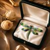Elegant Enamel Dragonfly Brooch Pin Insect Jewelry Accessory for Winter Coat Jacket Lapel Decoration Stylish Metal Craft