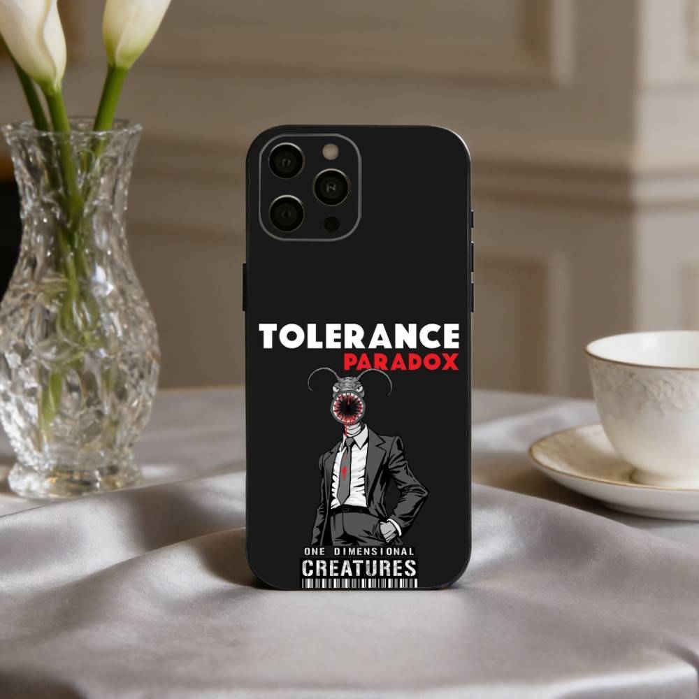 Punk T-The P-Paradox Band Phone Case For iPhone 17pro,16,15,14,13,12,11 Plus,Pro Max,XS,Soft Silicone Black Cover