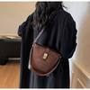 Frosted Retro Small Bag Women's Autumn and Winter Versatile Shoulder Messenger Bag Popular Bucket Bag