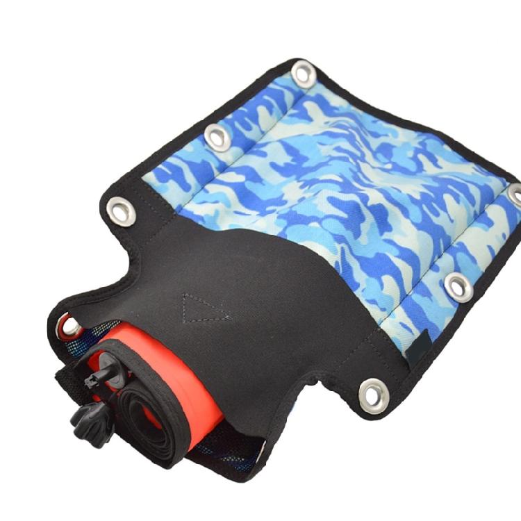 Heavy Duty Nylons Diving Harness Back Plate Pad for Scubas Diving with Elastics Pocket for Convenient Storage Small Item