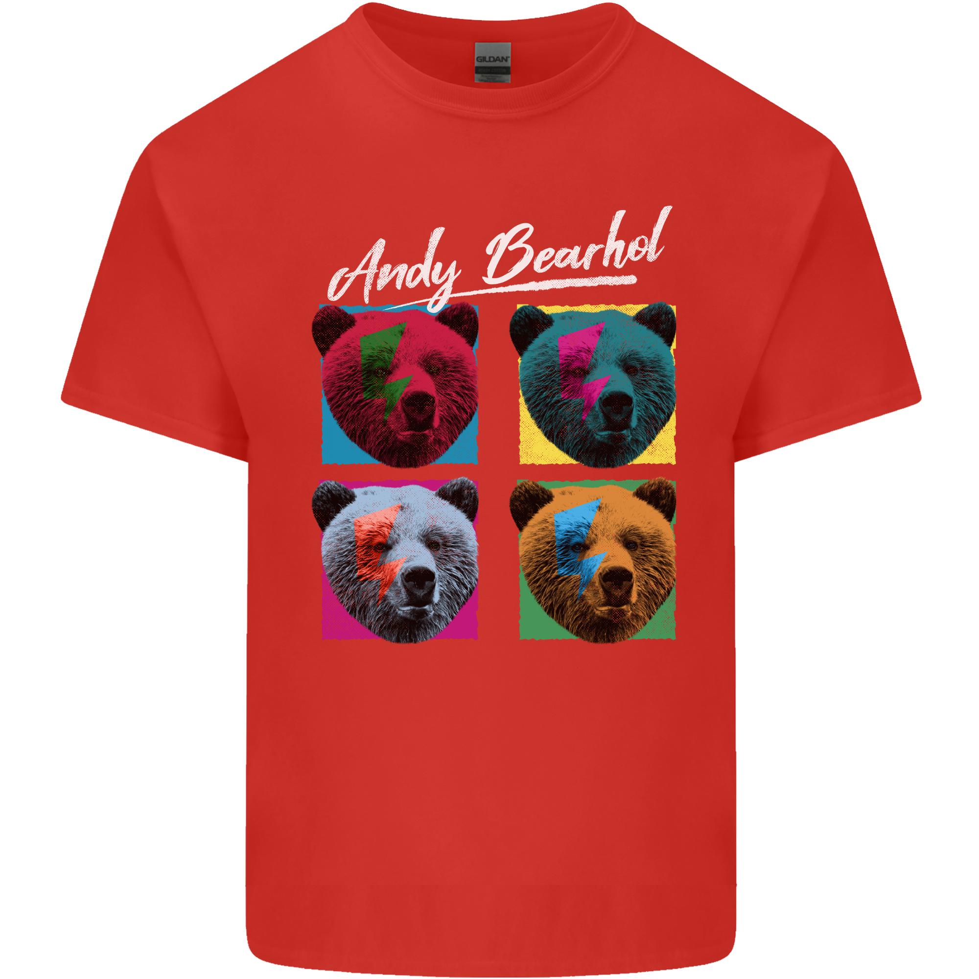 Andy Bearhol Funny Panda Bear Parody Art Unisexs Light Cotton TShirt S