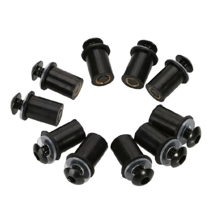 10pcs Motorbike Accessories Easy Installation Windshield Mount Aluminum Fastener Kit M5x16mm Windscreen Screw Bolts Nuts