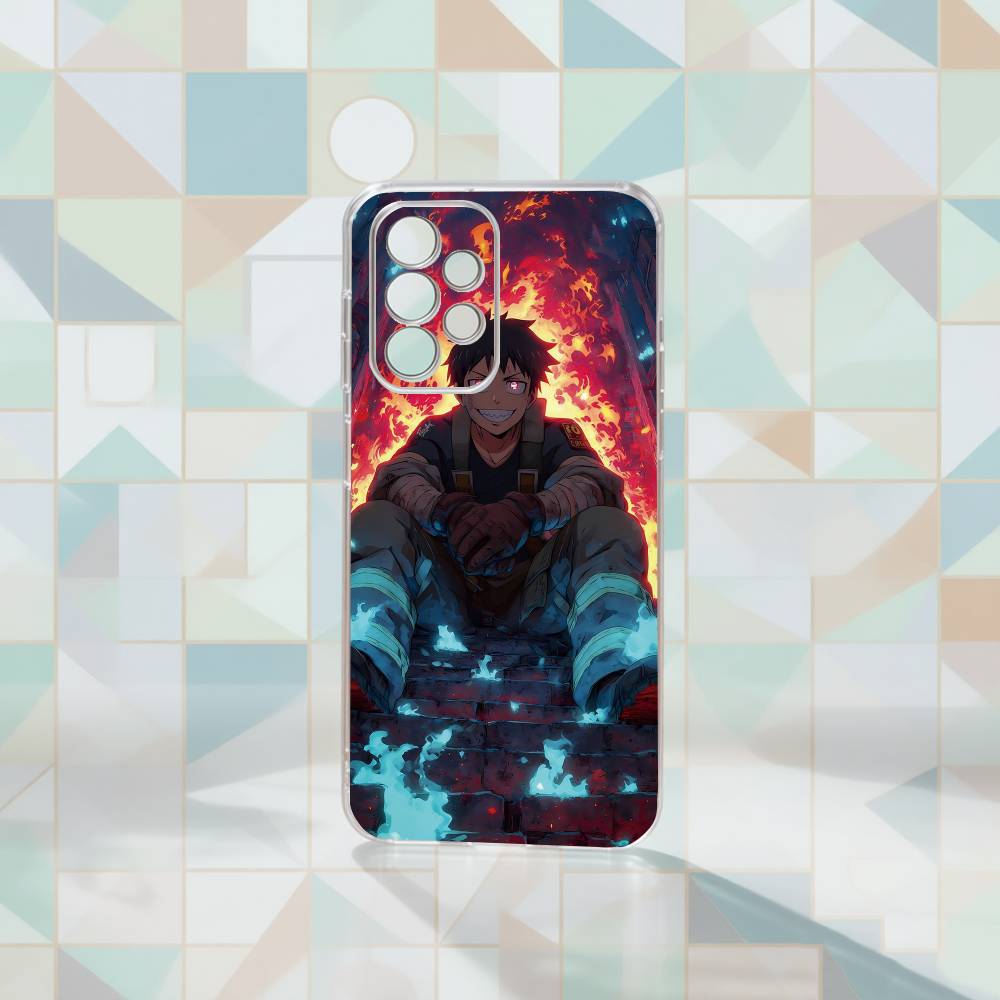 

Fire Force Shinra Kusakabe Phone Case Transparent Silicone Soft For Samsung S25,S24,S21,S22,S23,S30,Ultra,S20,Plus,Fe Samsung S25ULTRA