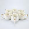 1pc/6pcs/8pcs porcelain tea set colored glaze - pearl colored ceramic teapot and, coffee, tea, creamer, kettle