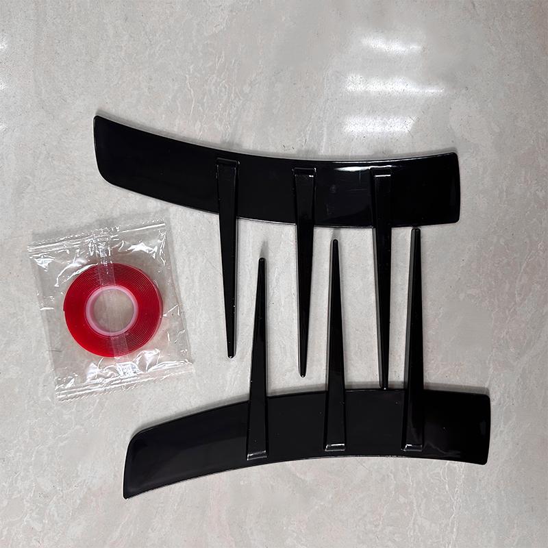 

Универсальные моторы, украшение на крыло автомобиля, защита от царапин, антистолкновений, наклейка на боковую розетку для имитации автомобиля из АБС-пластика чёрный