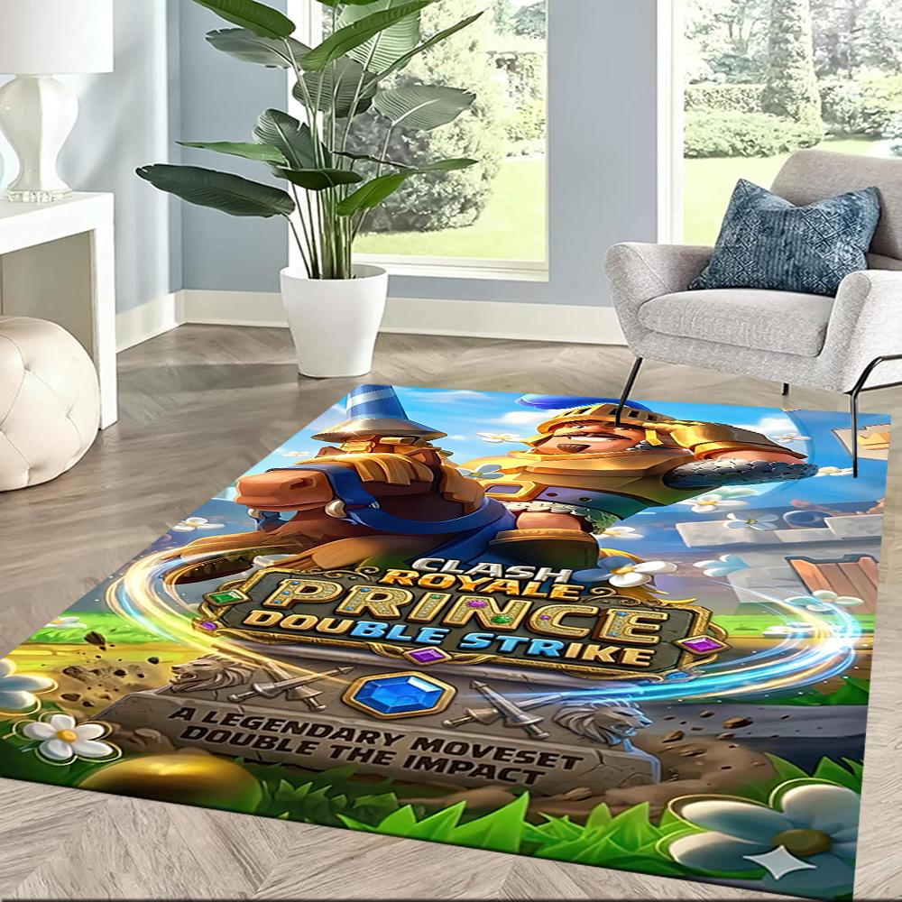 Clash Royale Game Square rugs are a great choice for living rooms, bedrooms, home décor, and as gifts.