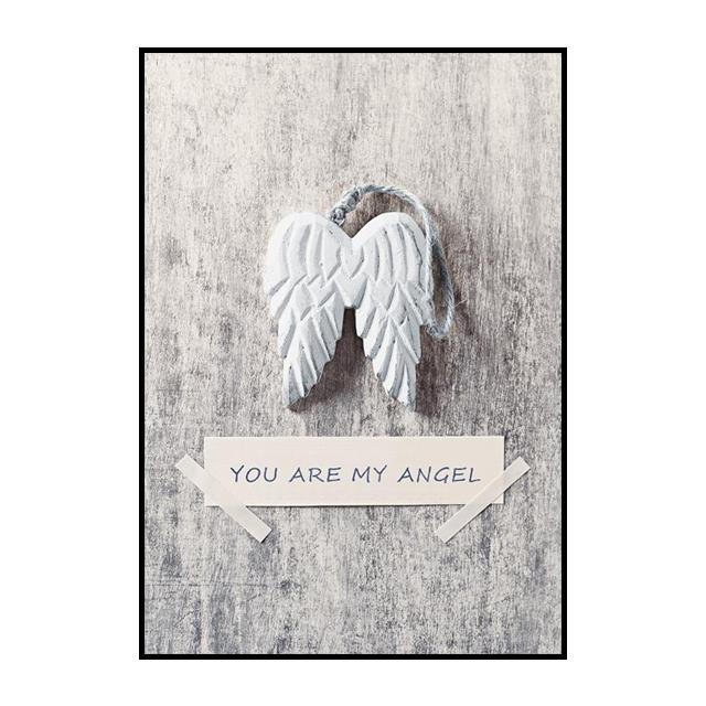 Skrzydła Anioła Pióro Obraz Dekoracja Ścienna Piękno Plakat Płótno Malarstwo i Salon Sztuka Ścienna Wydruki do Nowoczesnego Wystroju Domu Bez Ramy