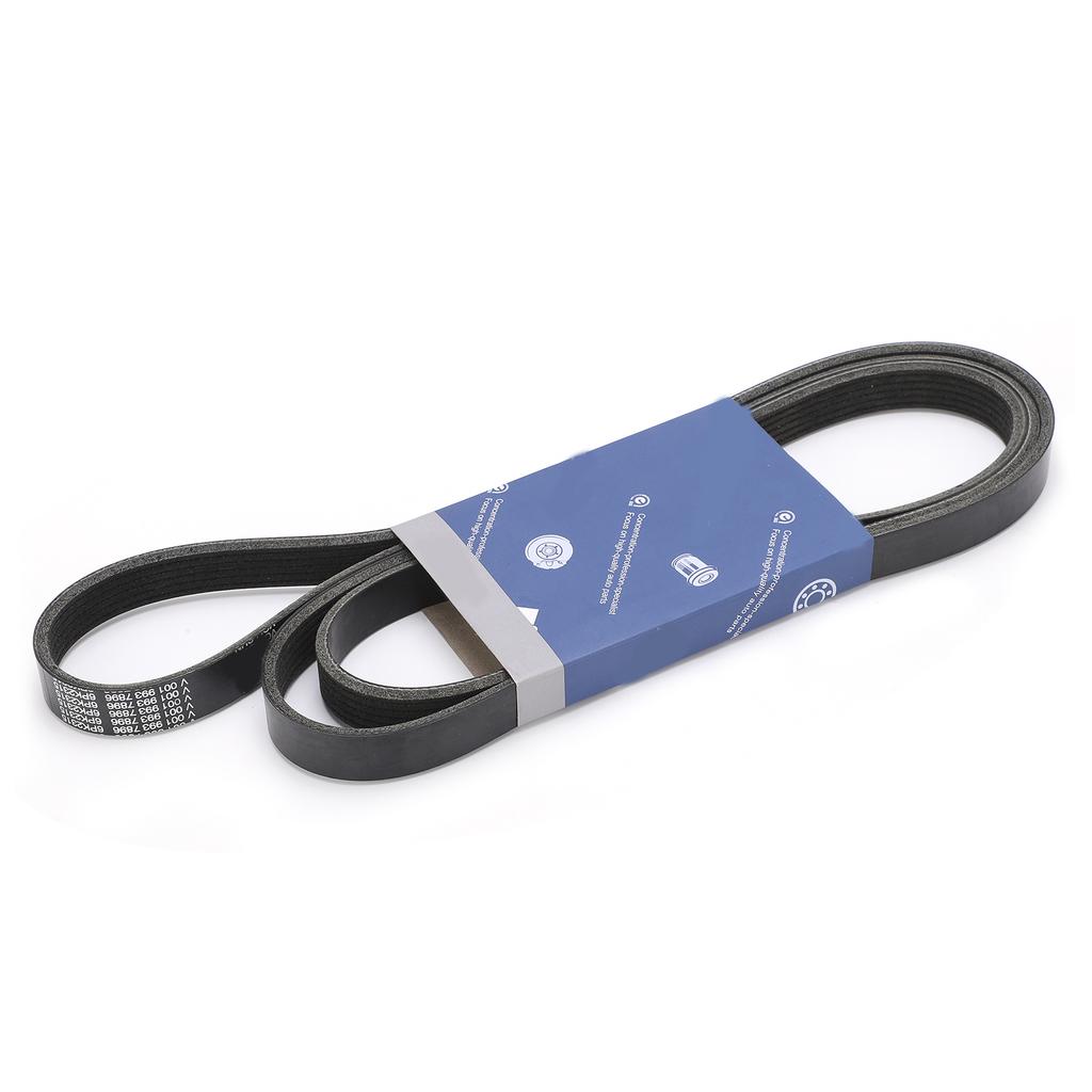 Serpentine Belt 0019937896 Black Synthetic Rubber Replacement for Cherokee XJ 2.5 1995 10‑2001 09