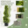 Artificial cypress 90cm artificial plant in spiral shape, plastic artificial plants in pot, modern decoration