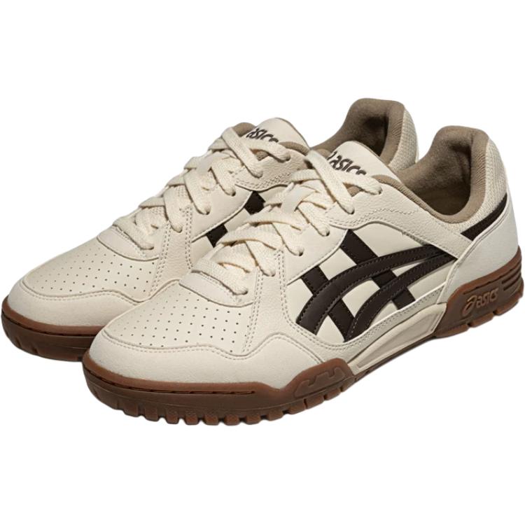 Asics Court Mz 3.0 Comfortable Fashion Durable Breathable Low-Top Sneakers Unisex Sneakers Beige Brown 1203A870-250