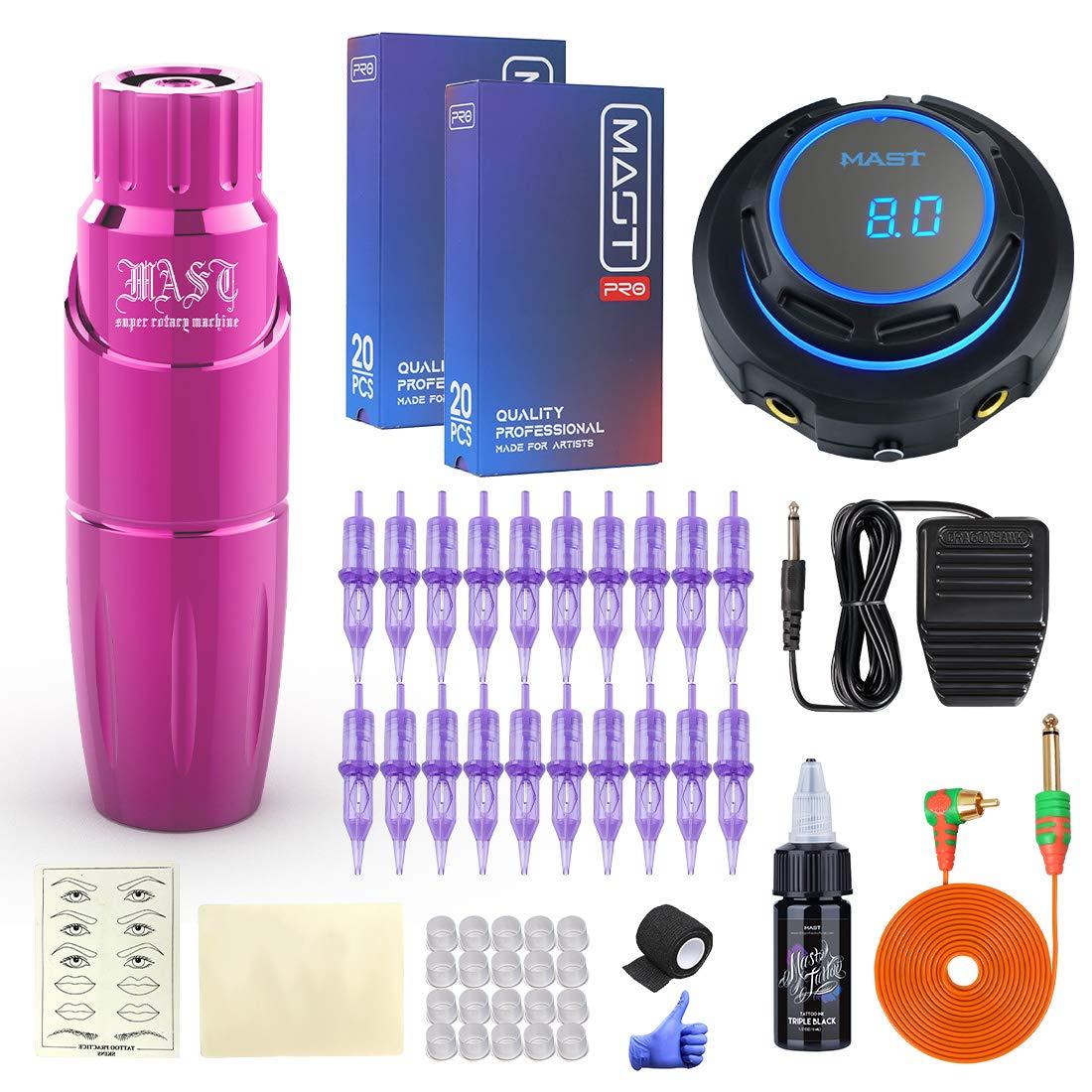 

Комплект мачты для тату-машины Роторная ручка для татуировки Halo Блок питания Mast Pro Cartridges