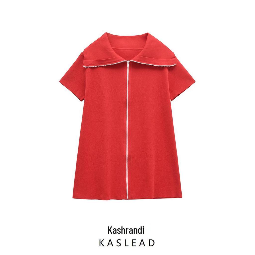 2025 Spring Women's European & American Style Fashion Flat Knit Short Dress 9598080