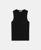 LABELARCHIVE Denver Sleeveless Button Henley Black