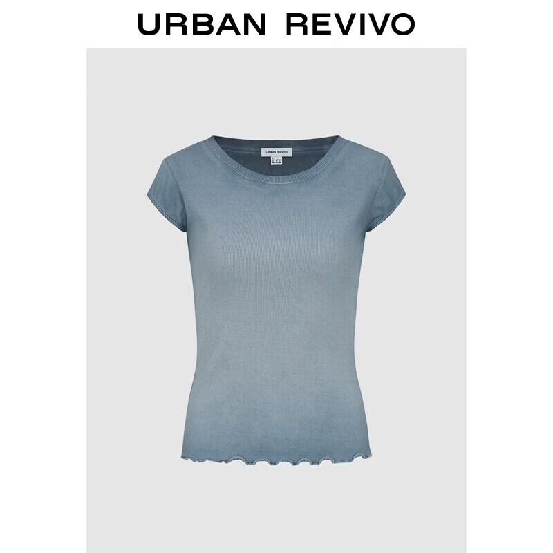 UR2026 Women s Trendy Distressed Lace Trim Round Neck Tank Top S
