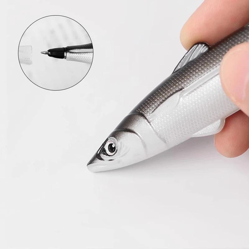 0.5mm Fine Tip Gel Pen Adorable Marine Fish Pattern No Smear Creative Writing Pen for Office School Homework