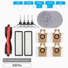 Accessories for Xiaomi Sweeping and Mopping Robot X20 Pro: Side Brush, Filter, Cleaning Cloth, Dust Bag, Cleaning Fluid, Consumables