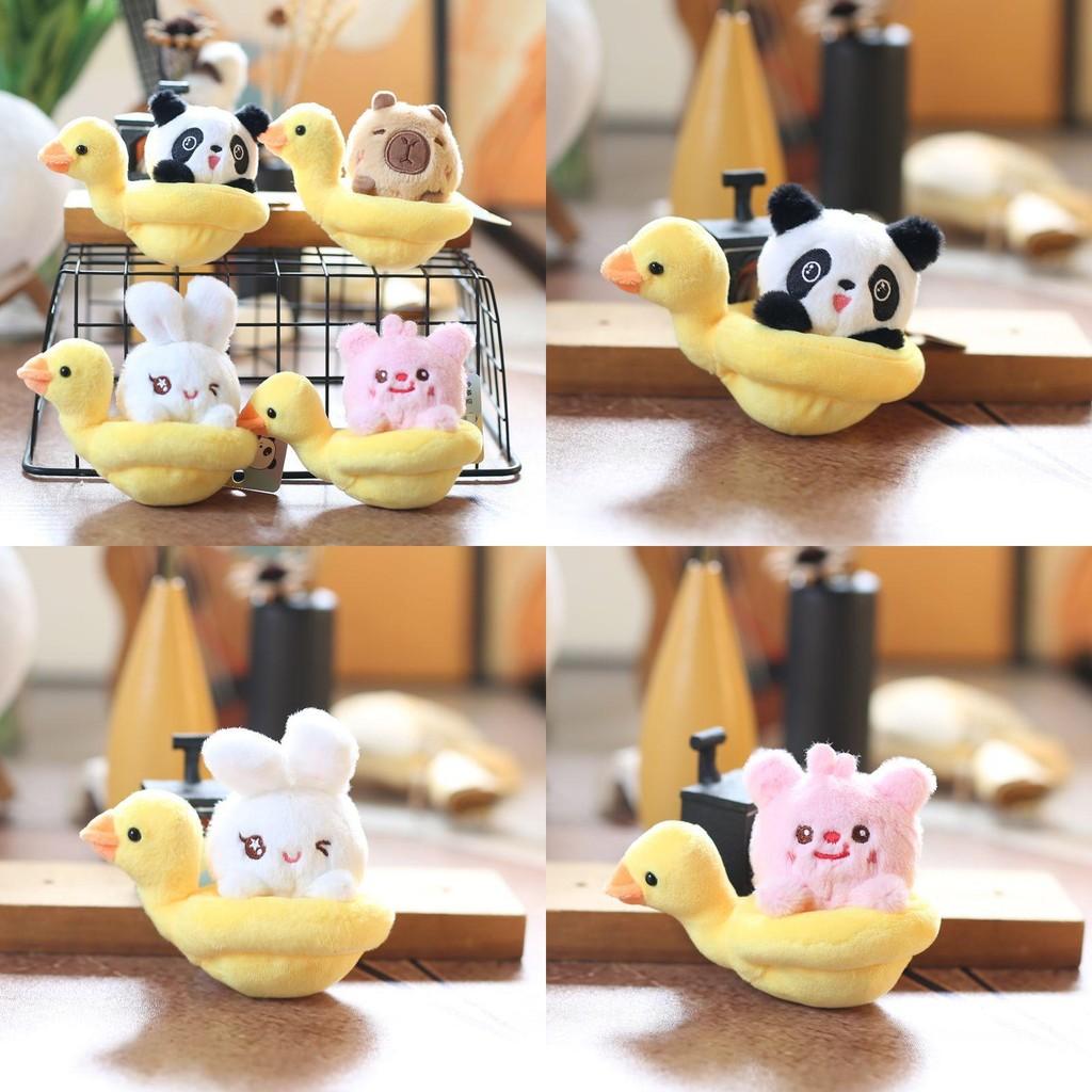 Panda Plush Bag Keychain Charm With Soft Short Material Kids Travel Accessories