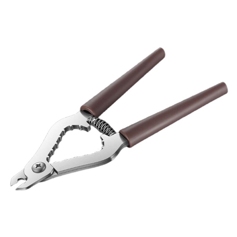 

Stainless Steel Pecan Cracker Walnut Opener with Comfortable Handle Walnuts Plier Multifunctional Kitchen Nutcrackers
