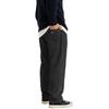 Mens Corduroy Loose Fit Trousers Straight Leg Casual Pants With Patch Pockets And Elastic Waistband For Daily Wear