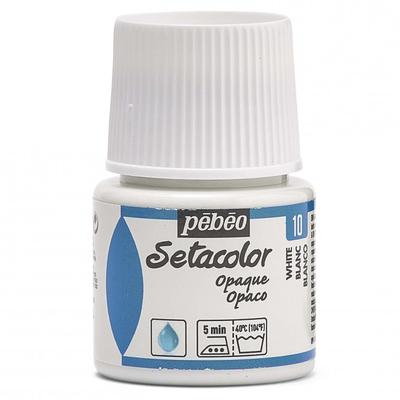 Farby Pebeo na kreslenie na látku Seseta Color Nepriehľadná farba 45ml Titánová biela č. 10