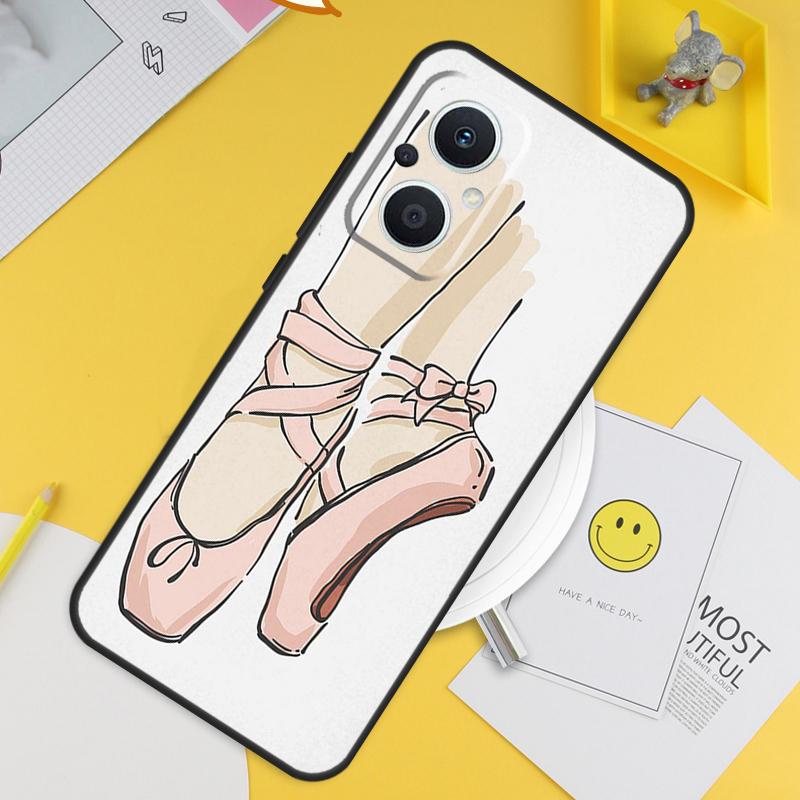 

Чехол для OPPO Reno 14F 13F 12F 11F 13 12 11 10 14 Pro 7 8 Lite 8T OPPO Find X5 X6 X8 X9 Pro с рисунком Балетный танец OPPO Reno11 F