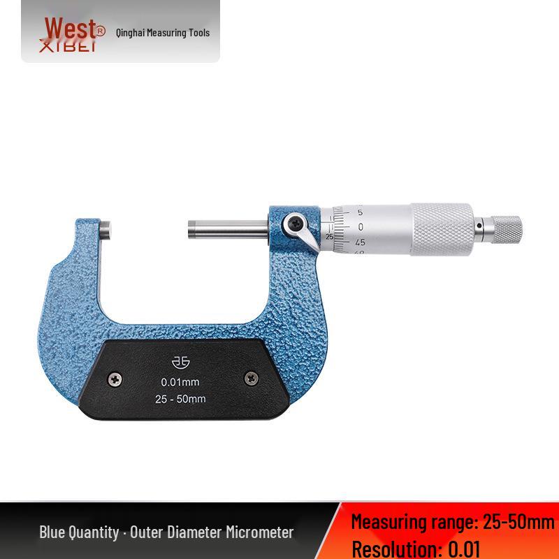 Qinghai Qingliang High-Precision Industrial Micrometer, 0-100mm Range