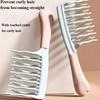 1pc Set Of Dual Wide-Tooth Hair Combs Ideal For Long Curls Voluminous Styles-Stylish Black Combs With ABS Handles Perfect For Curly Hair Management