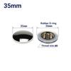 1 Pieza Tapón de Desagüe para Lavabo, Cromado Plateado, Tapa de Cierre Automático, Botón Pulsador Click Clack, Pieza de Repuesto para Tapón de Desagüe de Lavabo de Baño