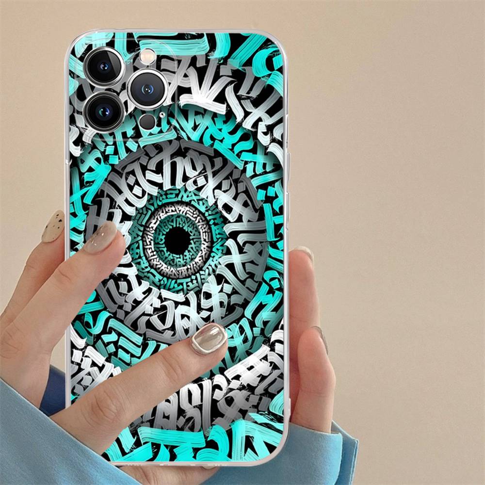 Pokras Totem Design Art Graffiti Shockproof Silicone Clear Case For IPhone 17 16 15 14 13 12 11 Mini Pro Max Plus Cover
