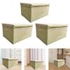 Clothes Storage Bin Closet Organizer with Lid with Handle Foldable Versatile