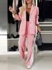 Autumn and winter women's long-sleeved lapel casual suit suit