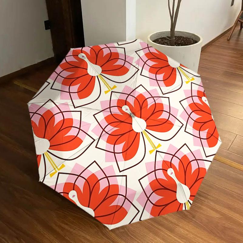 

1pc Peacock Pattern Automatic Open/Close Umbrella, Formal Events - Ideal Gift for Family or Friends, Outdoor Accessory yy251211229