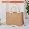 In-Stock Muji-Inspired Plain Linen Tote Bag - DIY Hand-Painted Souvenir & Shopping Jute Bag