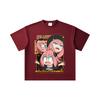 260 GSM Double Yarn 32 Count 100% Cotton Spy Family V12 Anya Print Unisex Heavy Cotton T Shirt
