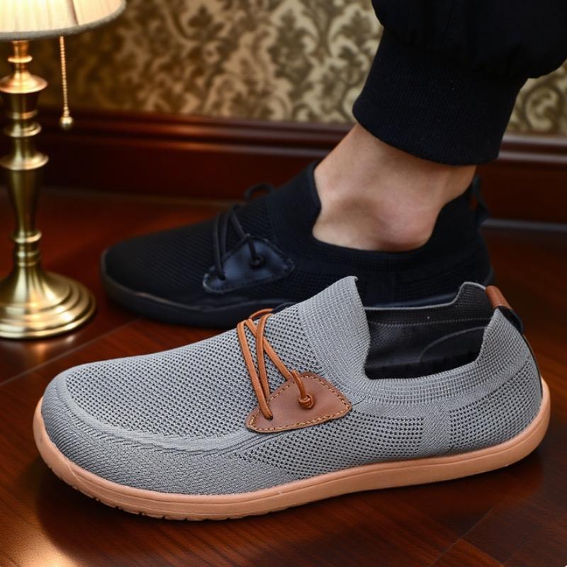 Men Wide Barefoot Shoes New Fashion Wide Toe Breathable Barefoot Large Summer Trendy Kahki Mesh Casual Walking Shoes Hot Selling
