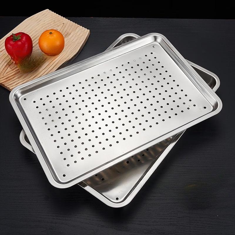 Handun Perforated Stainless Steel Serving Tray