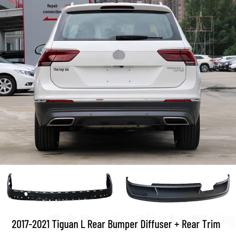 Tiguan L 2017-2021 Front & Rear Bumper Trim Kit with Reflectors