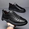 Men's Genuine Leather Casual Shoes Outdoor Comfortable and Versatile White Sneakers Non-slip and Anti-dirty Men's Casual Shoes
