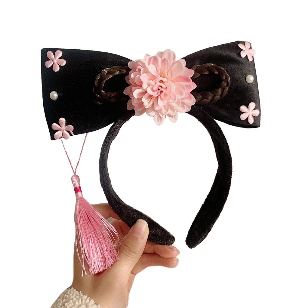 Concubine Hair Hoop for Dress Up Photography Props for Role Play and Theater Funny Princess Headdress