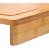 Planche à découper - PEGANE - Bambou - Rebord - Naturel - L 45 x l 34,5 cm